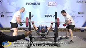 world record bench press with 220 kg