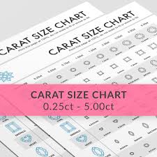 Printable Carat Size Chart Mj1019