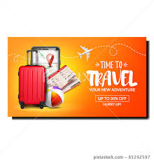 tourism travel banner holiday airplane