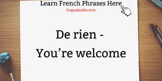 how to say thank you in french you re
