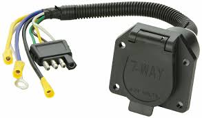 Get it as soon as thu, feb 4. White Night 4164 Trailer Wiring Plug 4 Way Flat To 6 Or 7 Way Round Adapter Blinglights Com