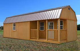 treated side lofted barn cabin