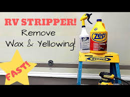 zep stripper on rv to remove wax and