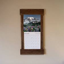Rustic Barn Wood Calendar Frame