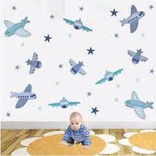 Aeroplane Wall Stickers For Baby Boys