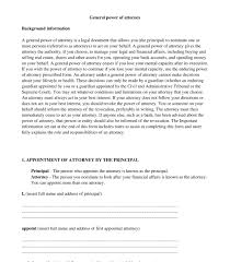 General Power Of Attorney Sample Template