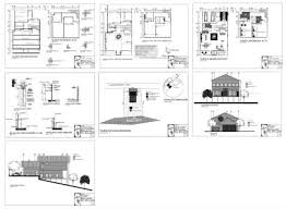 Construction Plans Wooden House In