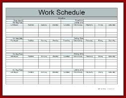 Staff Calendar Template Download Employee Weekly Work Schedule