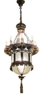 Antique Gothic Tudor Pendant Light