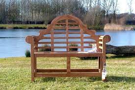 lutyens teak garden bench 2 seater 1 2m