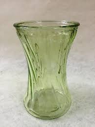 Lime Green Curved Glass Vase Buy