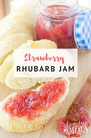 easy strawberry rhubarb jam family