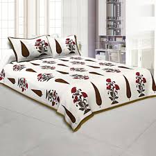 rajasthani block print bed sheet set