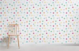 rainbow polka dot wallpaper hovia