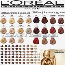 Loreal Inoa Ammonia Free Permanent Hair Color Chart