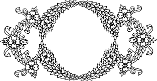 vine fl wreath borders clip art
