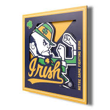 Ncaa Notre Dame Fighting Irish 3d Logo