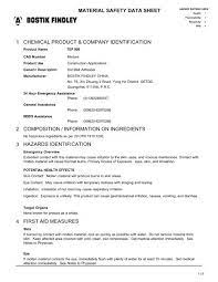 material safety data sheet 1 chemical