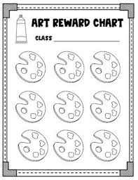 Art Class Reward Behavior Charts