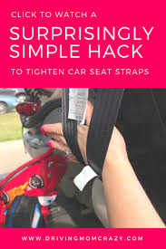 To Tighten Car Seat Straps