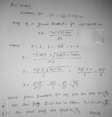 quadratic equation 3x2 2 6x 2