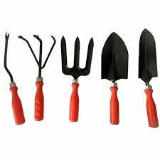 Black Garden Tool Kit Set Of 5 Tools