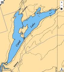 Canal Lake Fishing Map Ca_on_canal_lake_on Nautical
