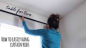 how to easily hang curtain rods you