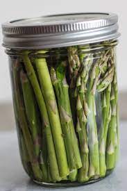 fermented asparagus with garlic and