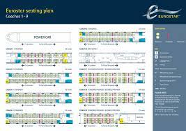 eurostar seating plan coaches 1