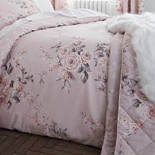 canterbury blush glitter bedspread by