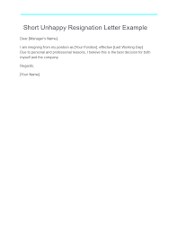 26 unhappy resignation letter exles