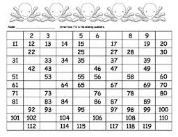 Common Core Math 120 Chart Fill In The Blank Counting