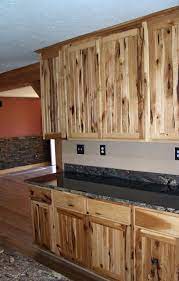 rustic hickory kitchen cabinets