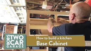 how to build a kitchen base cabinet