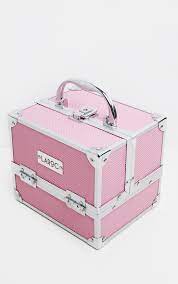 pink makeup train case beauty