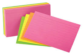 Oxford Neon Ruled Index Card 3 X 5 Inches Assorted Colors Pack Of 100