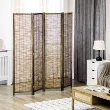 Hand Woven Room Divider 4 Panel