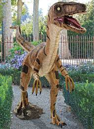 Jurassic Sized Velociraptor Yard Statue
