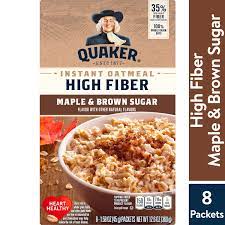 quaker high fiber instant oatmeal