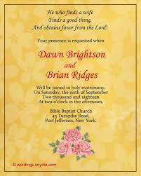 An invitation is a request, a solicitation, or an attempt to get another person to join you at a specific event. Christian Wedding Invitation Wording Samples Christian Wedding Invitation Wording Christian Wedding Invitations Marriage Invitation Card
