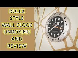 rolex style wall clock unboxing and