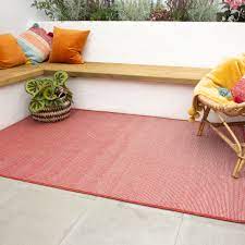 red mottled indoor outdoor rug