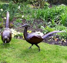 Pheasant Garden Sculptures Recycled