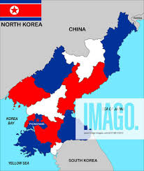 very big size north korea political map