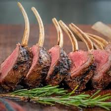 reverse sear lamb rack bush cooking