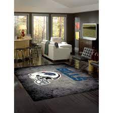 buffalo bills distressed rug royal