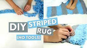 diy striped rug easy looping project