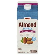 meijer unsweetened vanilla almond milk