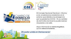 Requisitos para cambiar el domicilio electoral en el cne: Cambio De Domicilio Electoral Embajadaecuador